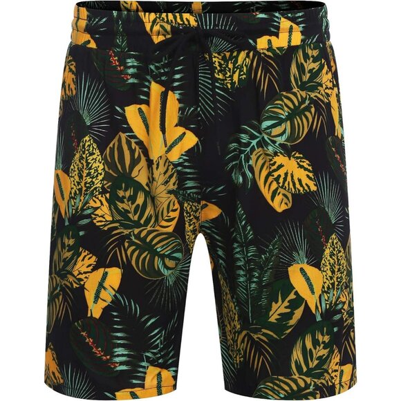 Men Hawaiian Matching Set Summer Beach Outfits Flower Shirts and Shorts - Picture 5 of 6